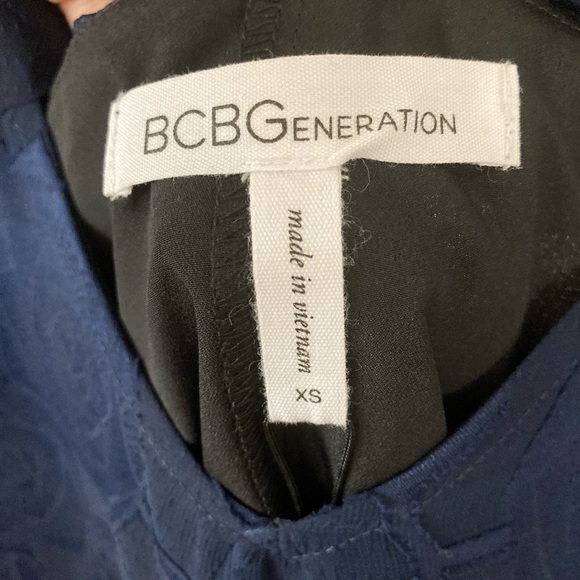 BCBG Blue Long Sleeves Dress Brand New XSmall-Small BNWT - Picture 4 of 8